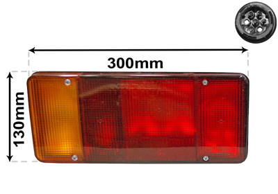 Feu arrière VAN WEZEL 2813925