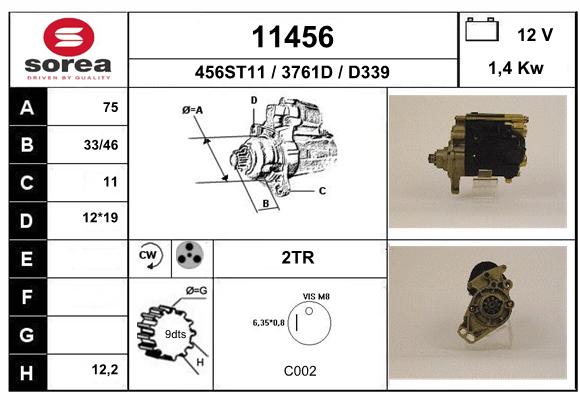 Démarreur SEEAC 3761D