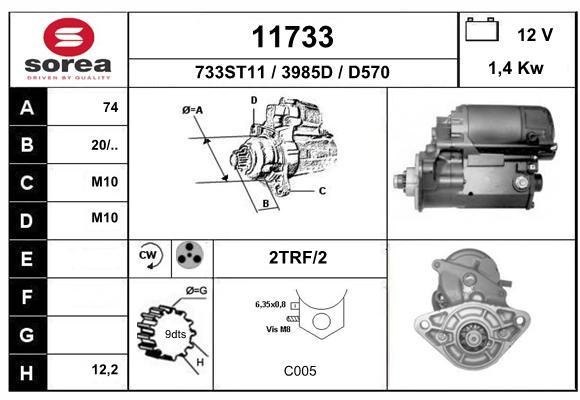 Démarreur SEEAC 3985D