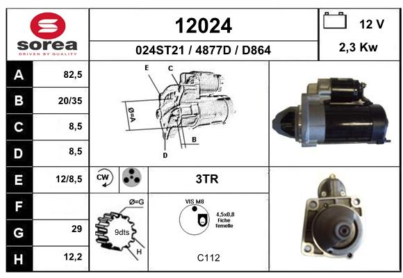 Démarreur SEEAC 4877D