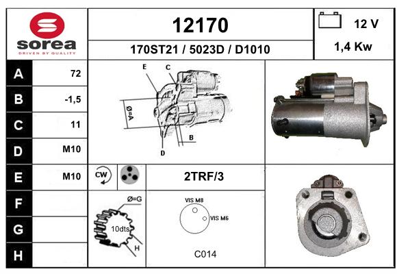 Démarreur SEEAC 5023D