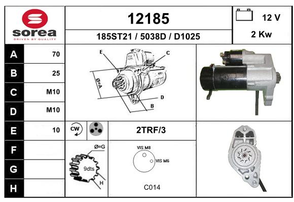 Démarreur SEEAC 5038D