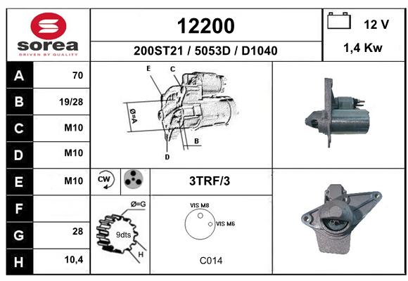 Démarreur SEEAC 5053D