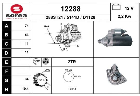 Démarreur SEEAC 5141D