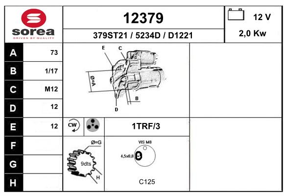 Démarreur SEEAC 5234D