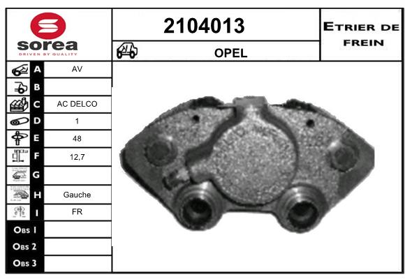 Etrier de frein SEEAC 4104013