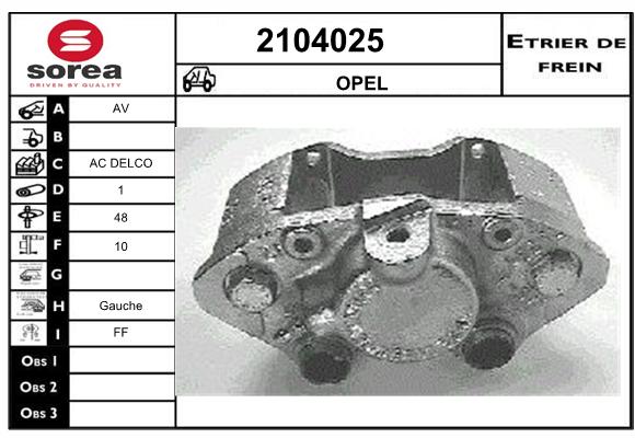 Etrier de frein SEEAC 4104025