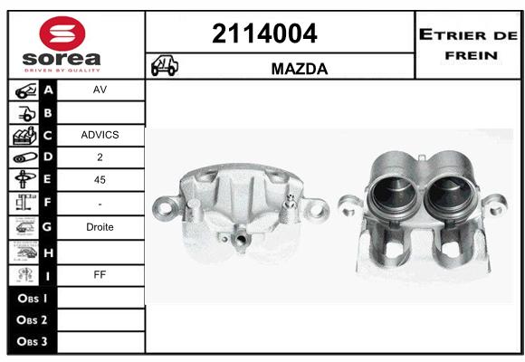 Etrier de frein SEEAC 4114004