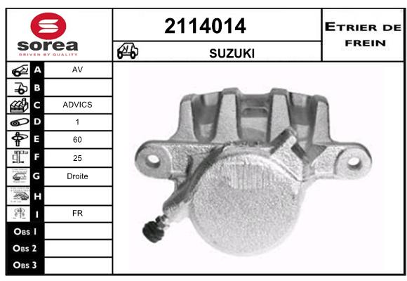 Etrier de frein SEEAC 4114014