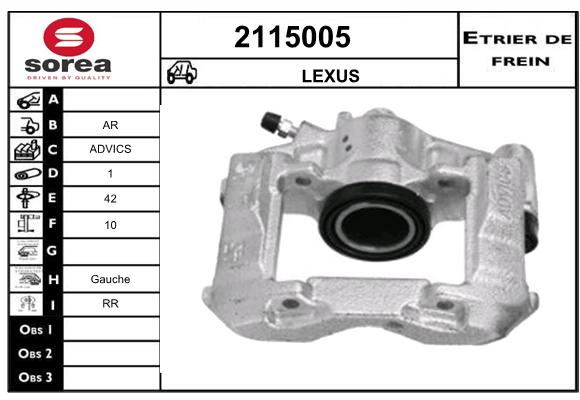 Etrier de frein SEEAC 4115005