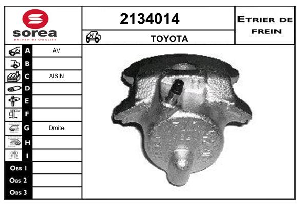 Etrier de frein SEEAC 4134014