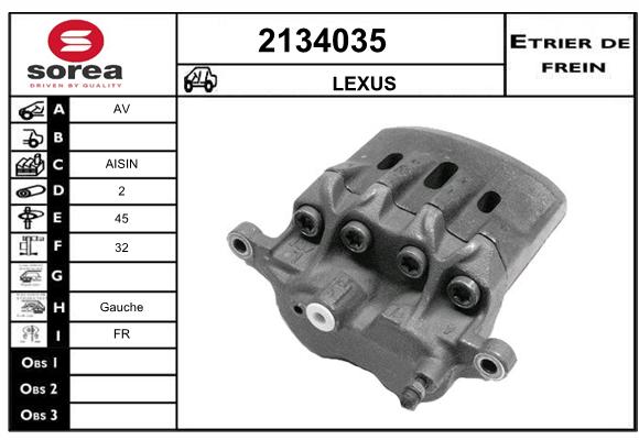 Etrier de frein SEEAC 4134035