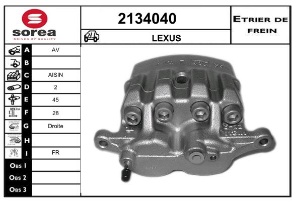 Etrier de frein SEEAC 4134040