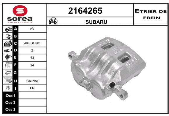 Etrier de frein SEEAC 4164265