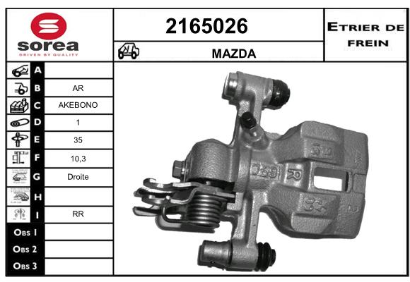 Etrier de frein SEEAC 4165026