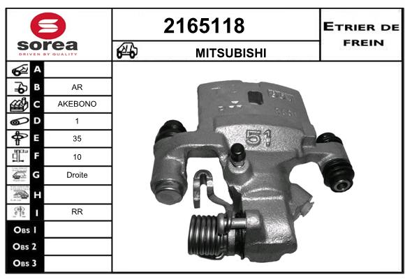 Etrier de frein SEEAC 4165118