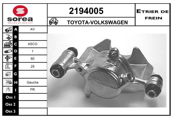 Etrier de frein SEEAC 4194005