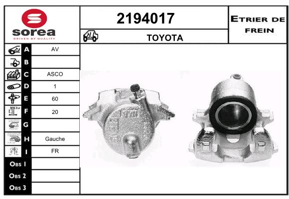 Etrier de frein SEEAC 4194017