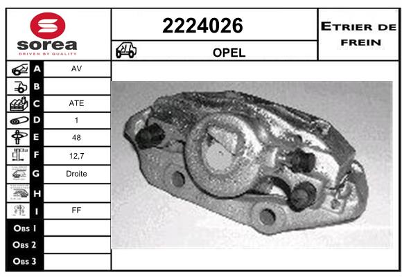 Etrier de frein SEEAC 4224026