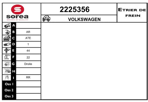 Etrier de frein SEEAC 4225356