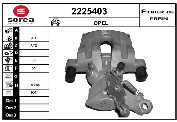 Etrier de frein SEEAC 4225403