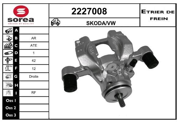 Etrier de frein SEEAC 4227008