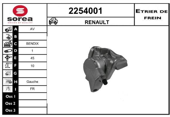 Etrier de frein SEEAC 4254001