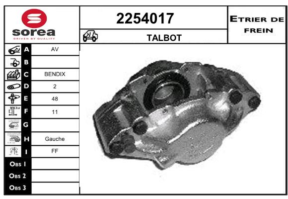 Etrier de frein SEEAC 4254017