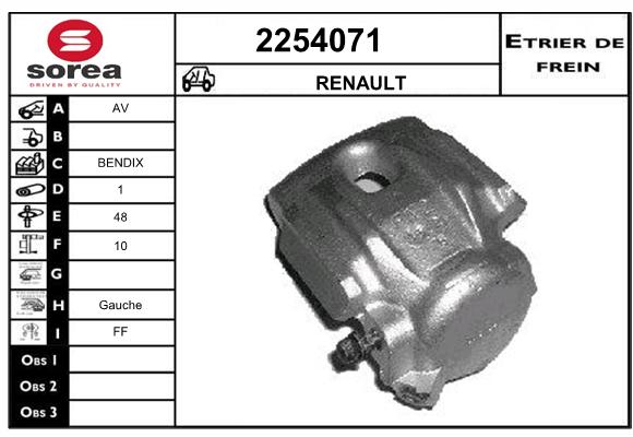 Etrier de frein SEEAC 4254071