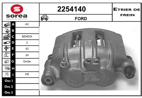 Etrier de frein SEEAC 4254140