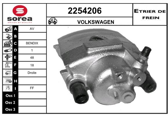 Etrier de frein SEEAC 4254206