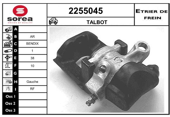 Etrier de frein SEEAC 4255045