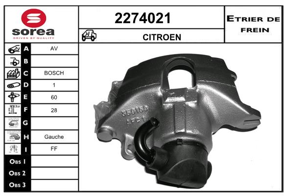 Etrier de frein SEEAC 4274021