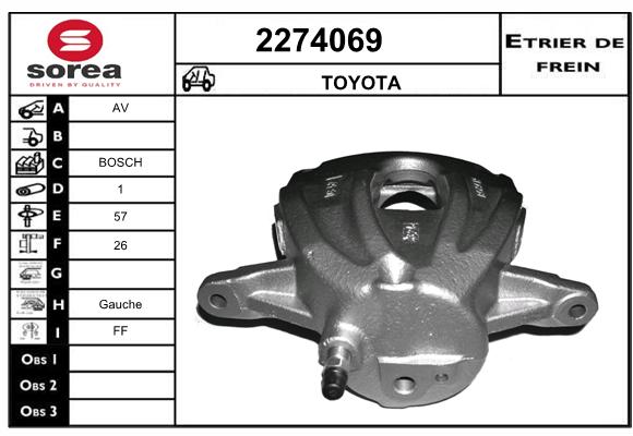 Etrier de frein SEEAC 4274069