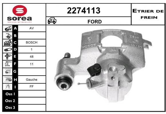 Etrier de frein SEEAC 4274113