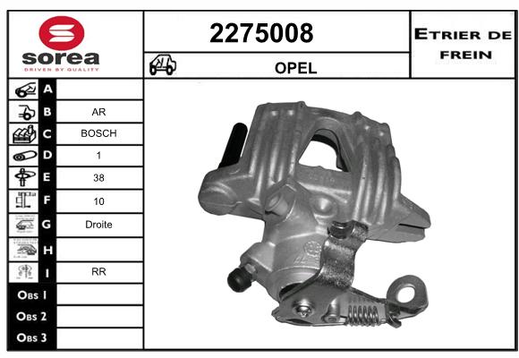 Etrier de frein SEEAC 4275008