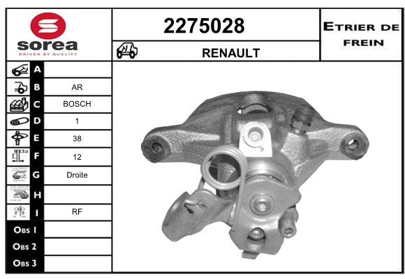 Etrier de frein SEEAC 4275028