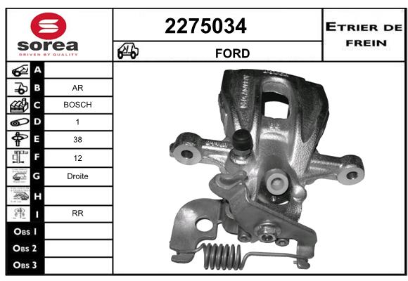 Etrier de frein SEEAC 4275034