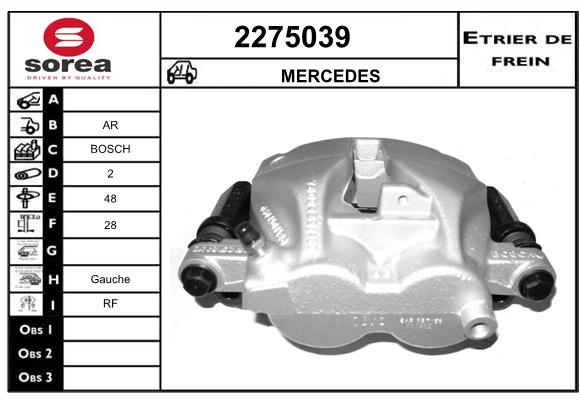 Etrier de frein SEEAC 4275039