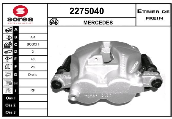 Etrier de frein SEEAC 4275040