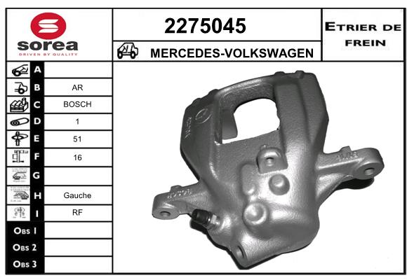 Etrier de frein SEEAC 4275045