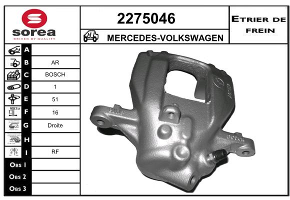 Etrier de frein SEEAC 4275046