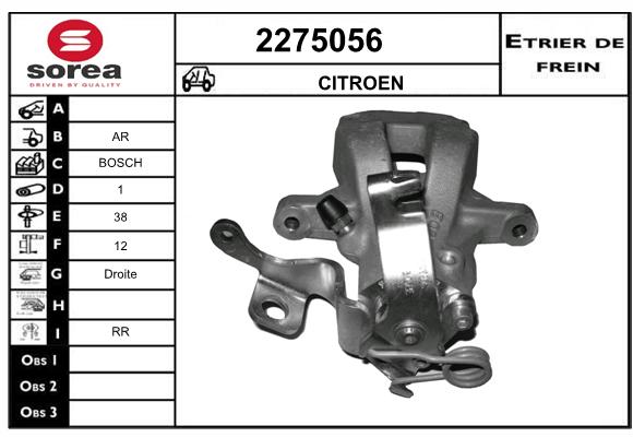 Etrier de frein SEEAC 4275056