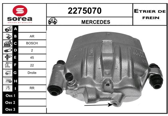 Etrier de frein SEEAC 4275070