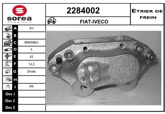 Etrier de frein SEEAC 4284002