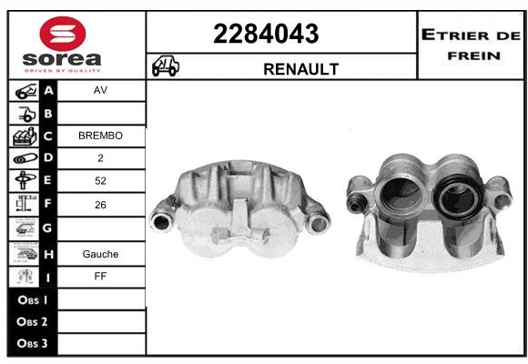 Etrier de frein SEEAC 4284043