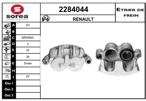 Etrier de frein SEEAC 4284044