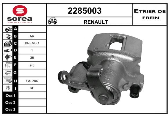 Etrier de frein SEEAC 4285003