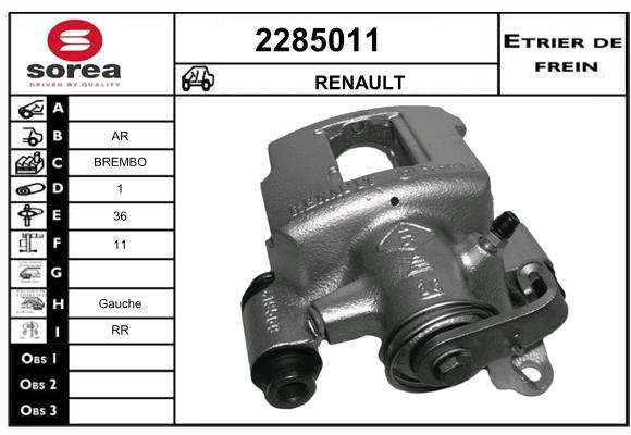 Etrier de frein SEEAC 4285011