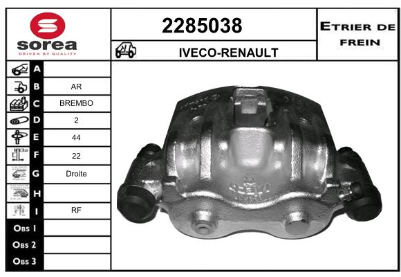 Etrier de frein SEEAC 4285038